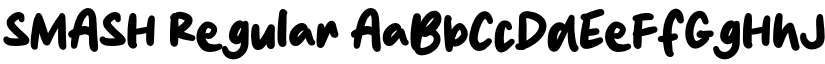 SMASH Regular font
