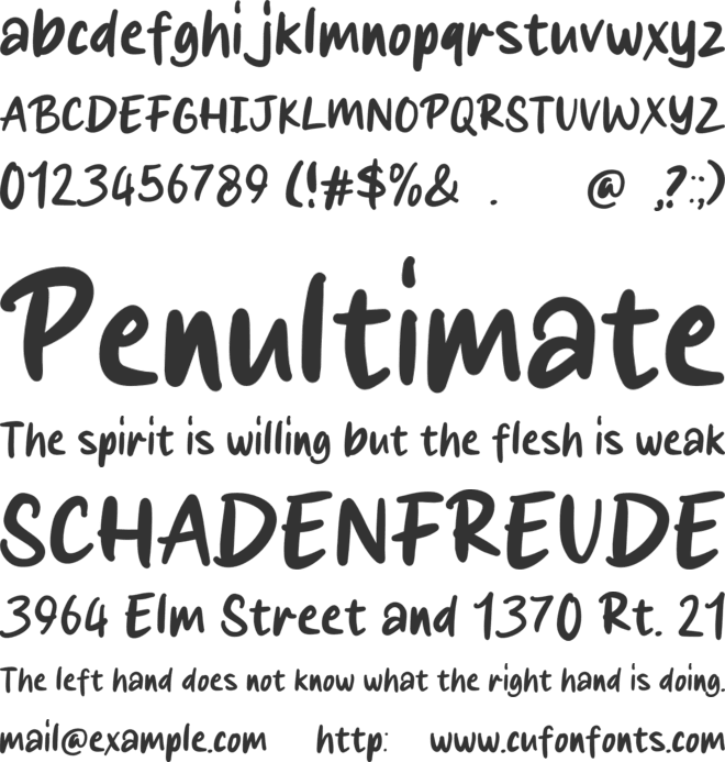 Spicy Hut font preview