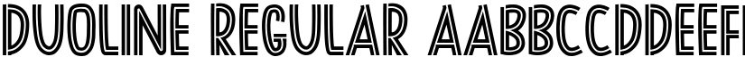 DUOLINE Regular font
