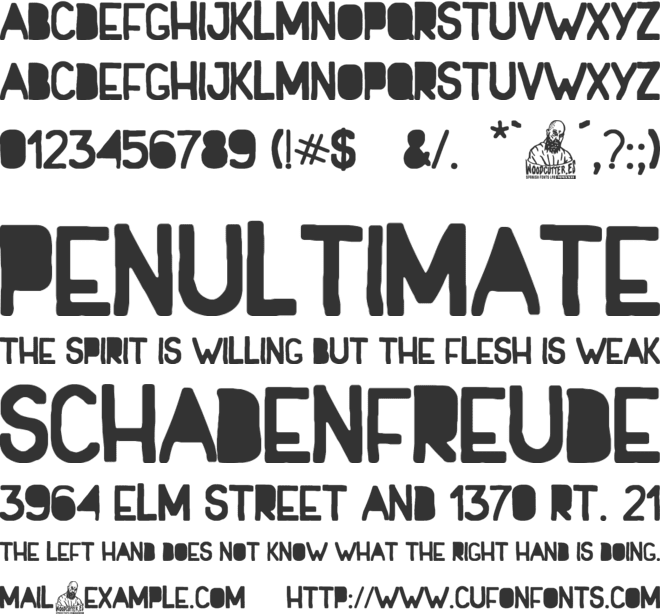 Cuatro Colores font preview