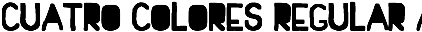 Cuatro Colores Regular font
