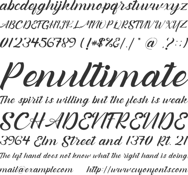 Anttona font preview