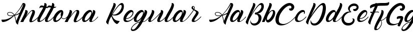 Anttona Regular font