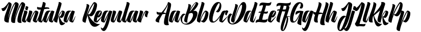 Mintaka Regular font