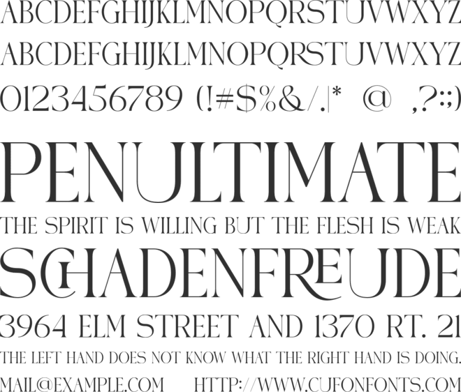COLLENIS font preview