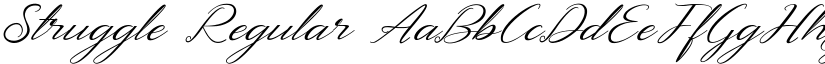 Struggle Regular font