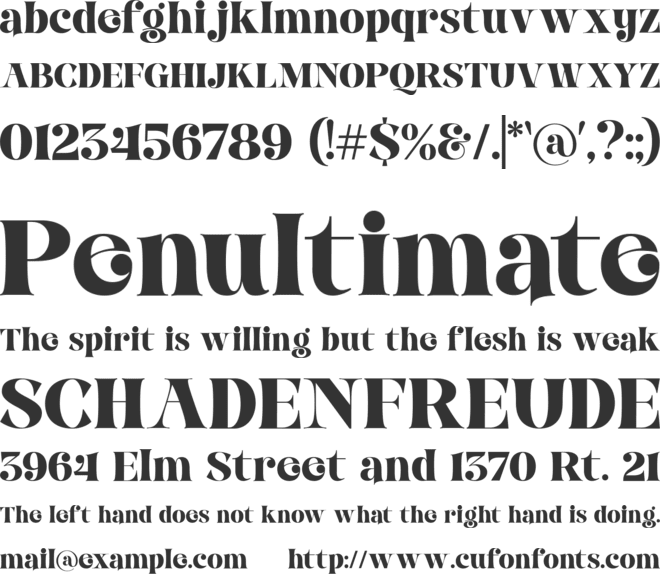 Break Love font preview