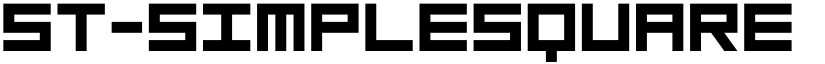 ST-SimpleSquare Regular font