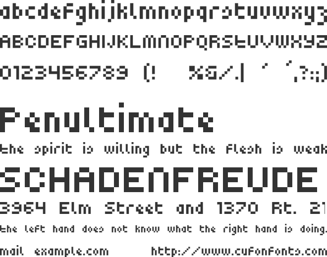 Pepiacjm font preview
