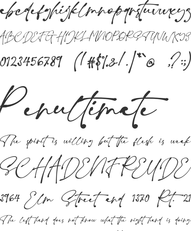 Spooky Hunt font preview