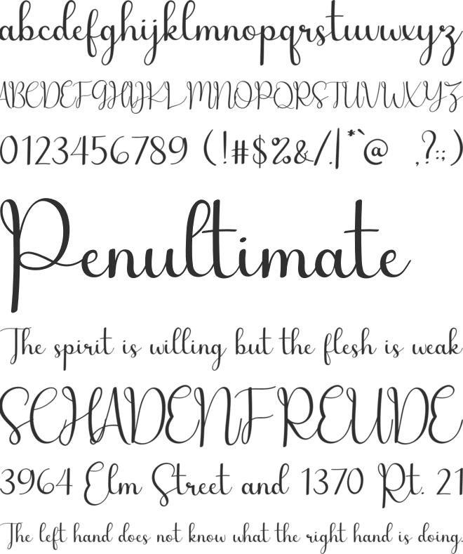 My Jolly font preview
