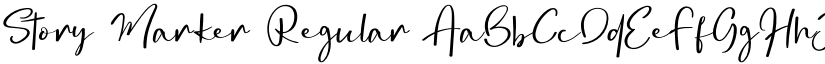 Story Marker Regular font