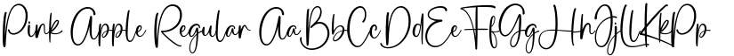 Pink Apple Regular font