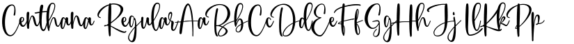 Centhana Regular font