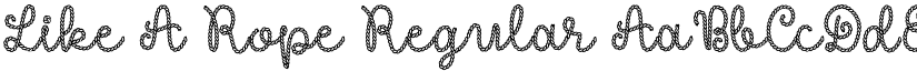 Like A Rope Regular font