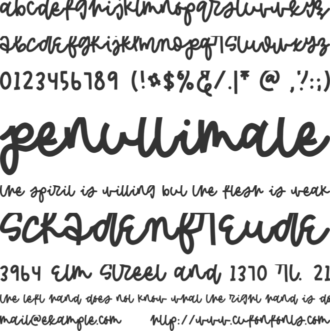 Fresh Wumpa font preview