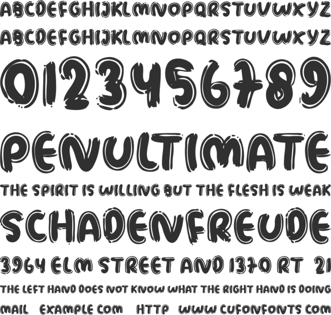 MONICAY font preview