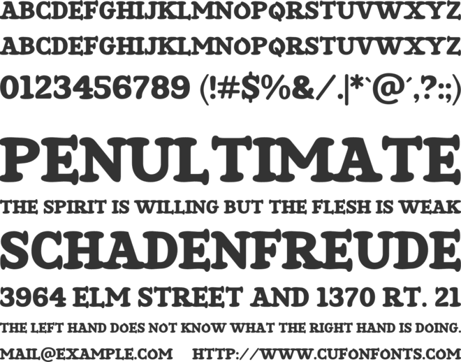 Pop Mine font preview