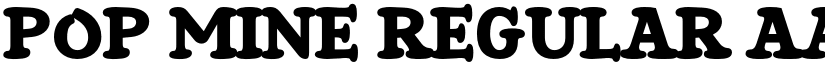 Pop Mine Regular font