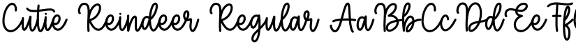 Cutie Reindeer Regular font