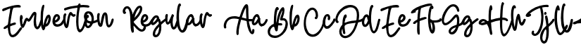 Emberton Regular font