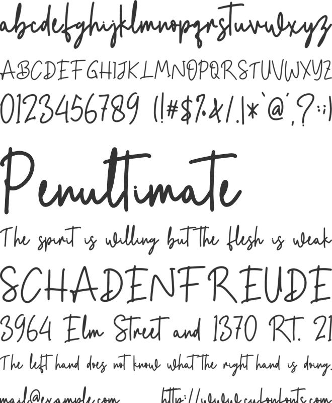 Bestworde - Personal Use font preview