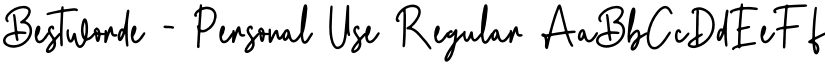 Bestworde - Personal Use Regular font