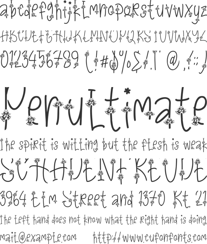 Christmas Joyful - Personal Use font preview