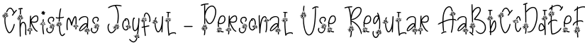 Christmas Joyful - Personal Use Regular font