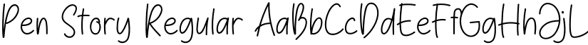 Pen Story Regular font
