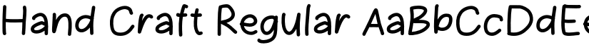 Hand Craft Regular font