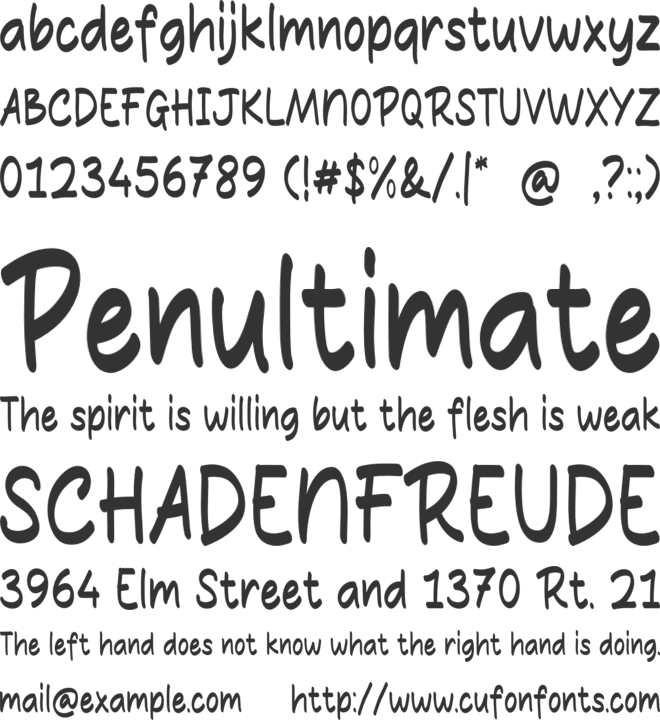 Pancake Jam font preview