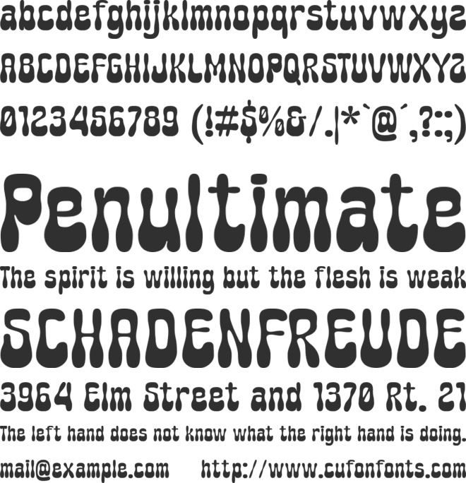 Browny Groove font preview
