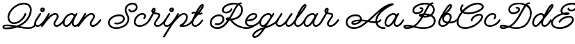 Qinan Script Regular font