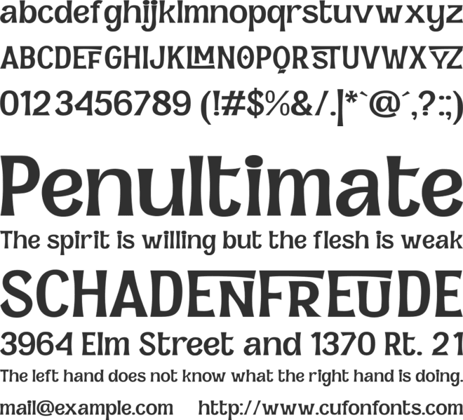 Dappers font preview