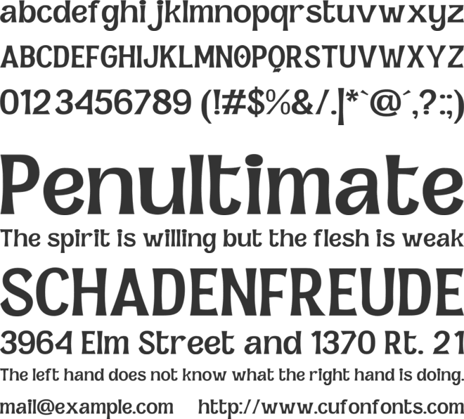Dappers font preview