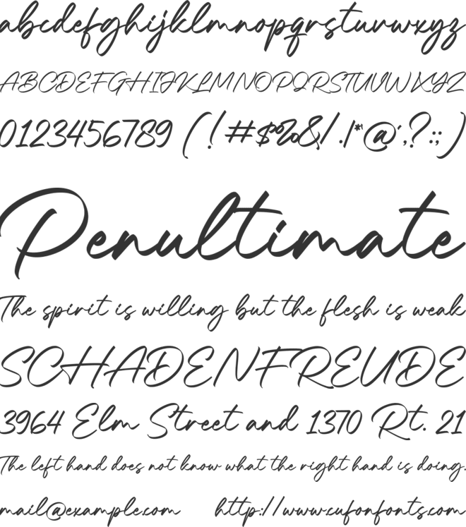 Breaking Road font preview