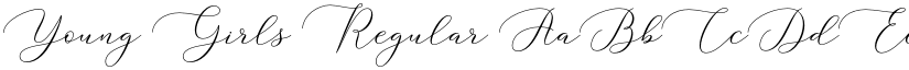 Young Girls Regular font