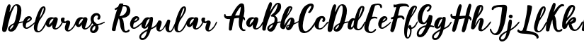 Delaras Regular font