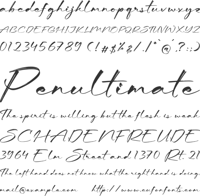 Harttley Suttonline font preview