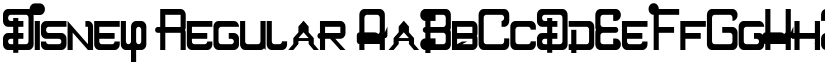 Disney Regular font
