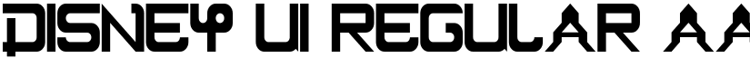 Disney UI Regular font