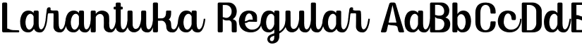 Larantuka Regular font
