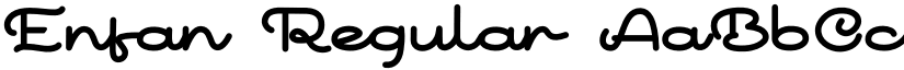 Enfan Regular font