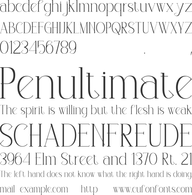 Mouncella font preview