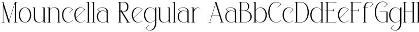Mouncella Regular font