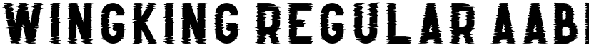 WINGKING Regular font