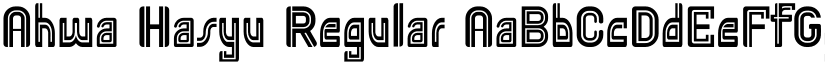 Ahwa Hasyu Regular font