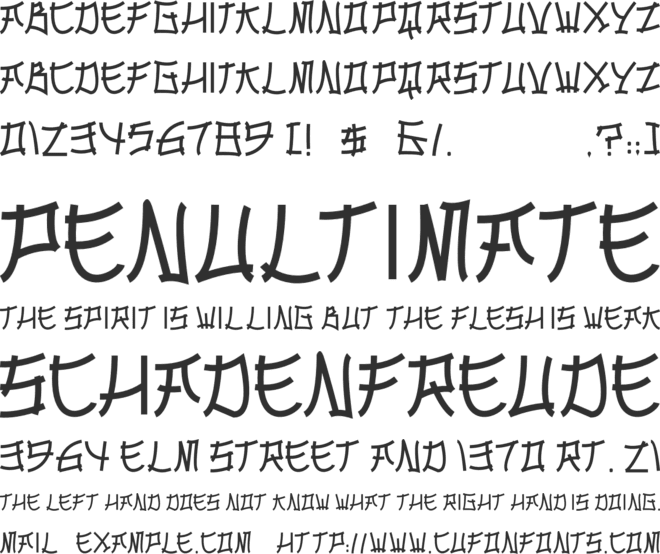 Mehwae font preview