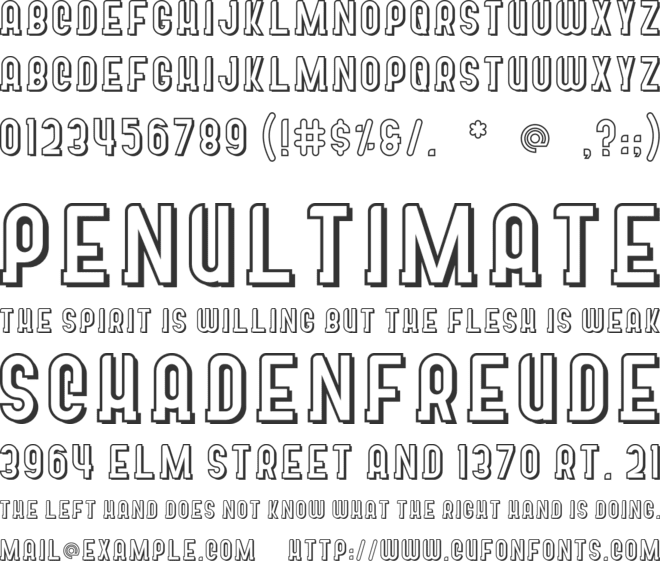 BLUDRUG font preview